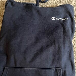Champion Dark Hoodie with Logo